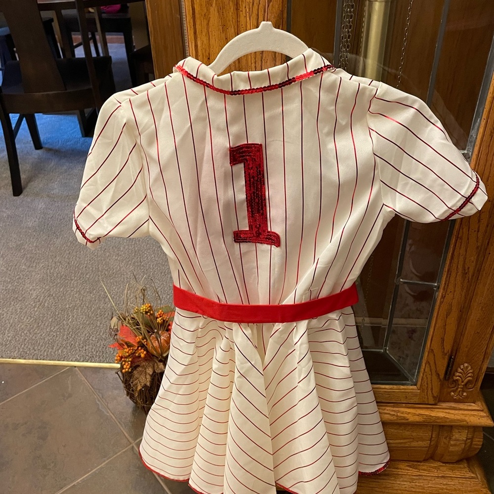 Chasing Fireflies girls “League of Their Own” costume size 16